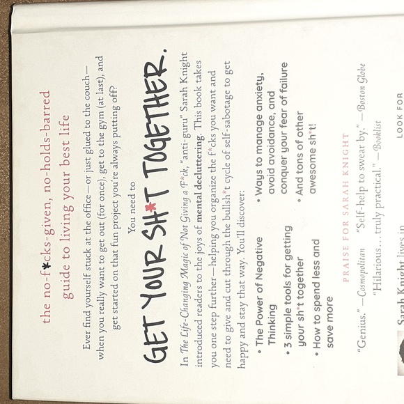 Get Your Sh*t Together by Sarah Knight (book) - Picture 4 of 6